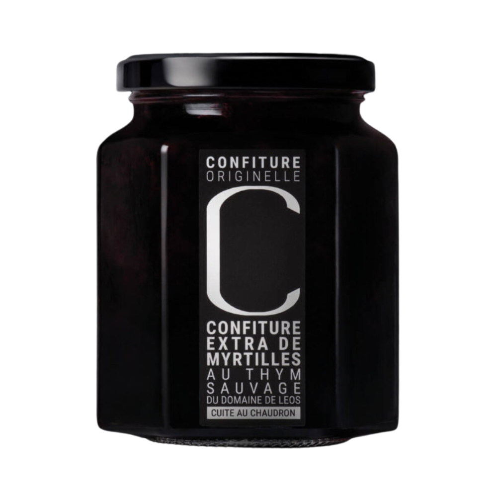Blueberry “extra” jam with wild thyme from Domaine de Leos